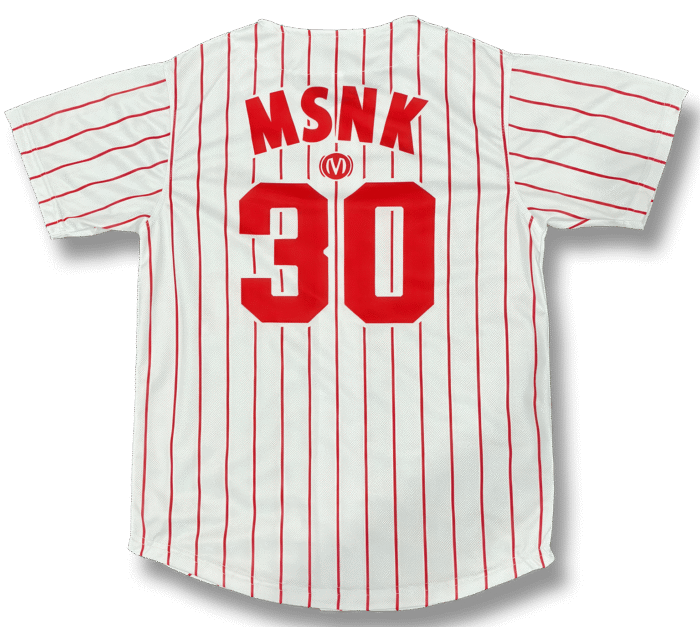 Baseball Shirt - Wit-rood - Afbeelding 2