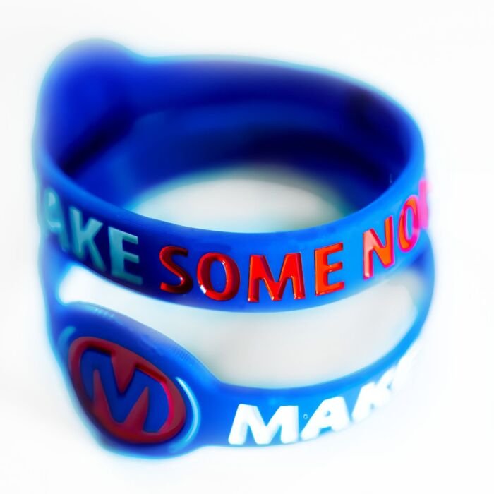 MSNK polsbandje Donkerblauw - Rood - wit - Afbeelding 3