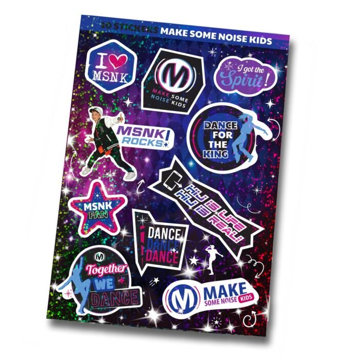 Stickervellen 20 glitterende stickers - Afbeelding 3