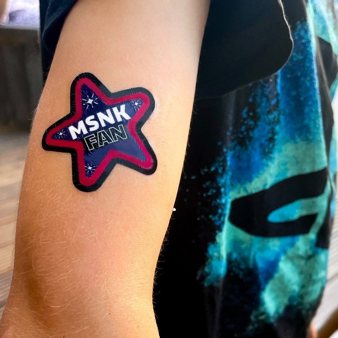 Plak tattoo's MSNK - Afbeelding 2